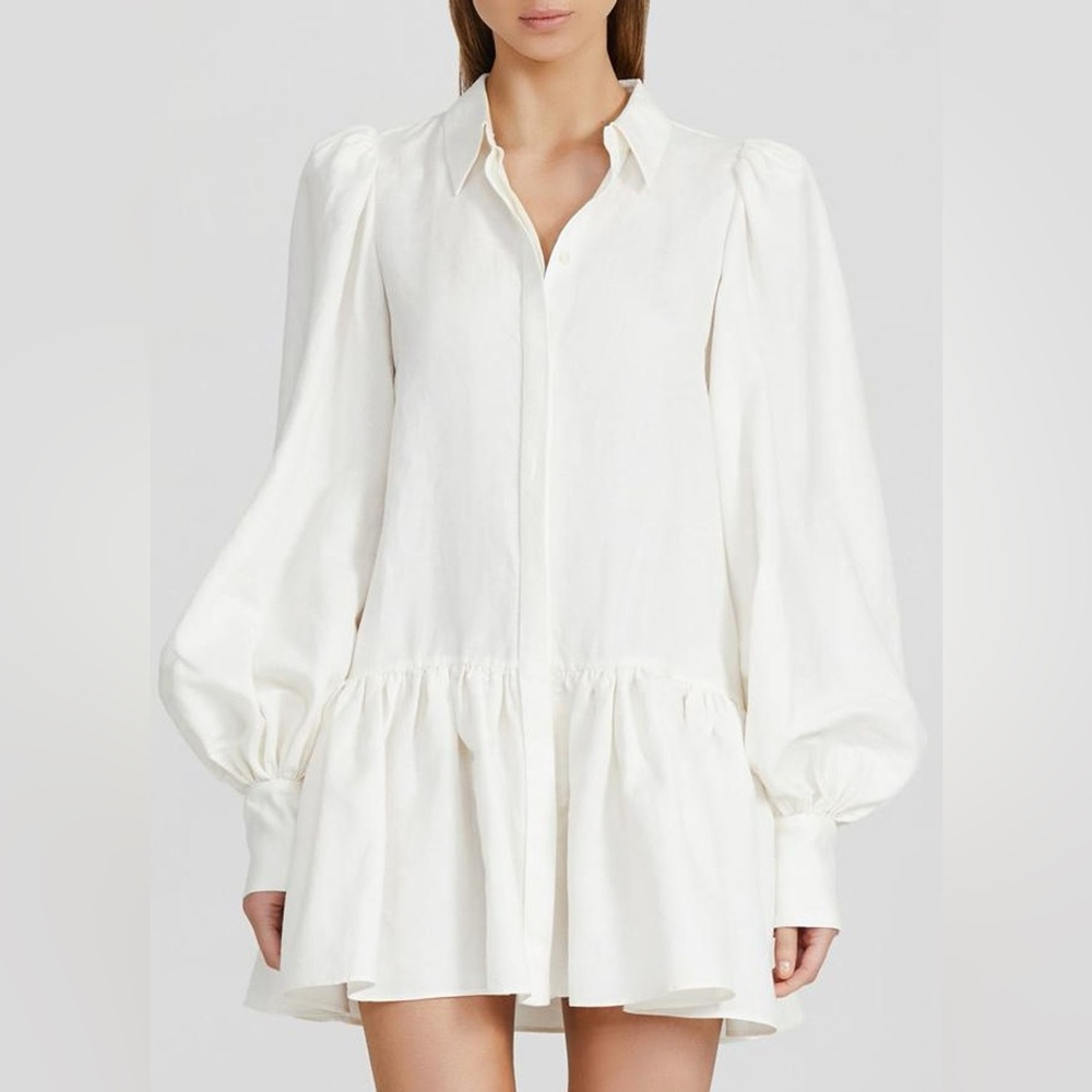 Acler Sherwood Dress in White - Size S - Picture 12 of 13